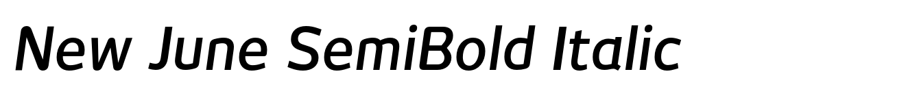New June SemiBold Italic image